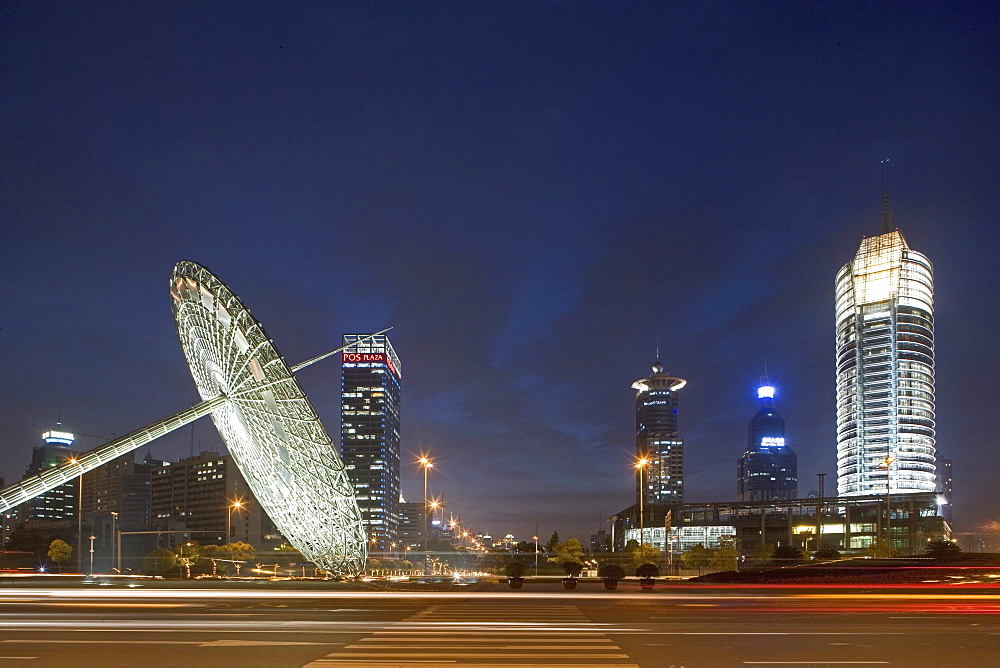 Oriental Art Centre Shanghai, Pudong, architecture, glass facade, Skyline Pudong, art, exhibition, art museum