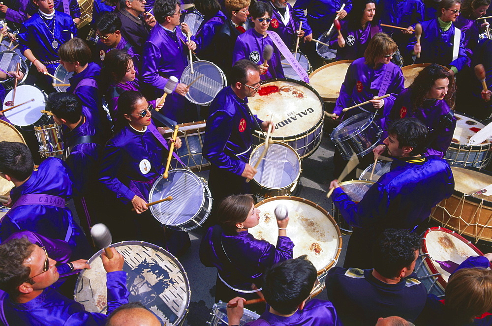The drums of Calanda, Holy Week, Calanda, Province Teruel, Aragon, Spain