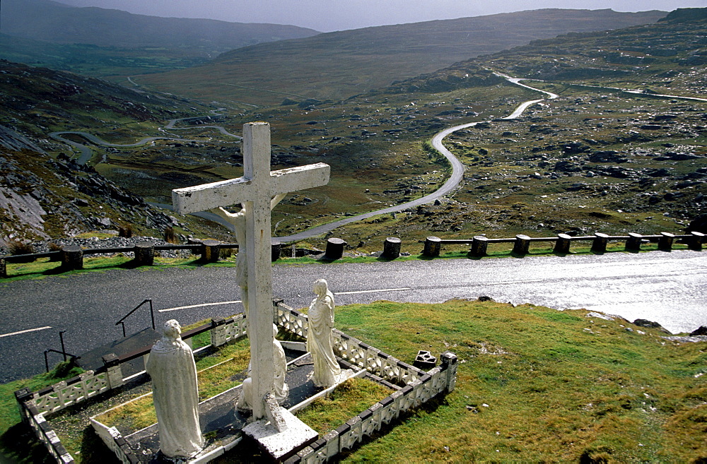 Cross, Healy Pass, Ring of Beara, County Cork, Ireland