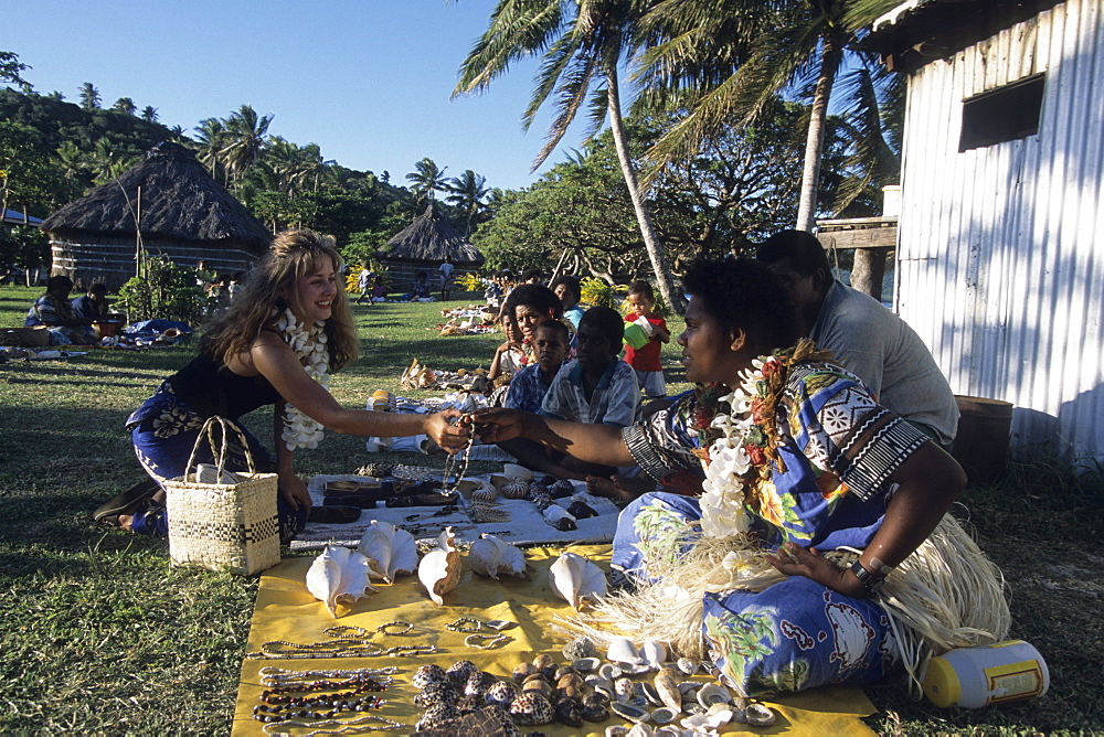 Navotua Village Handicrafts, Blue Lagoon Cruise, Nacula Island, Yasawa Islands, Fiji