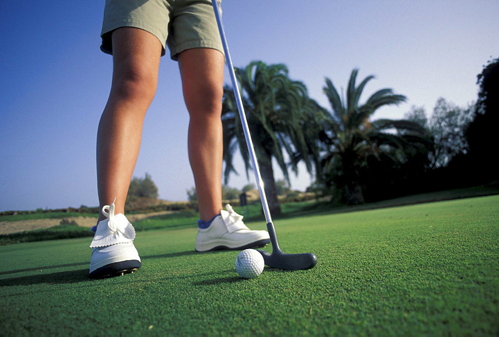 Golfer, Golf Camp near Maspalomas, Gran Canaria