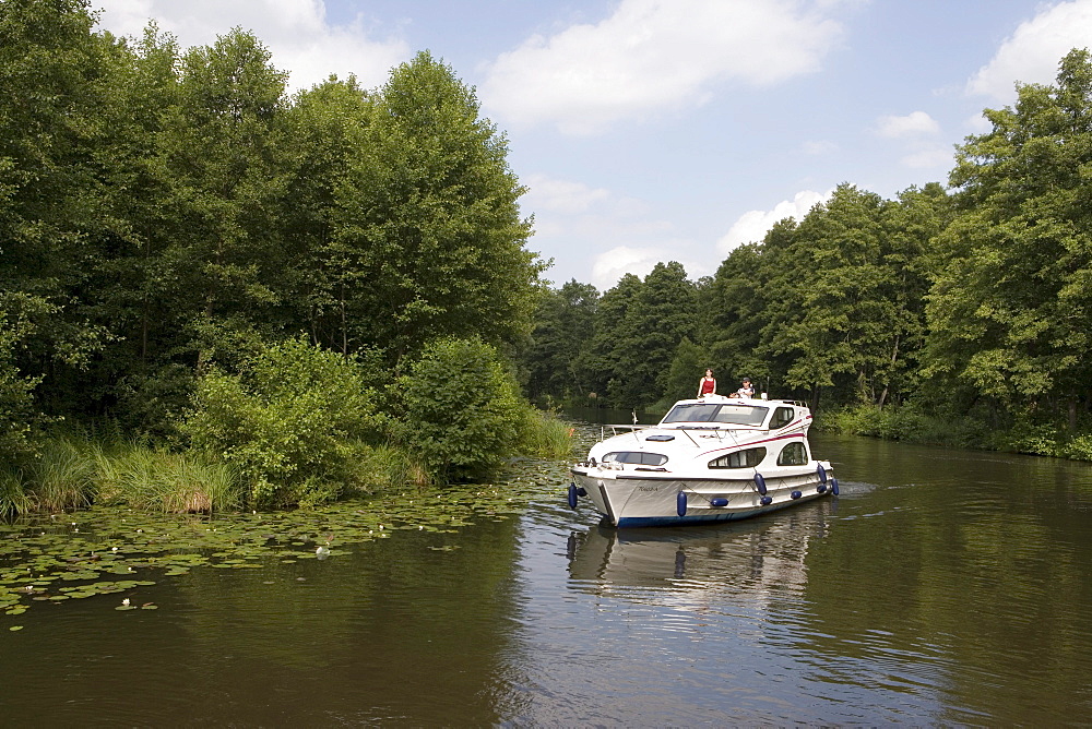 Connoisseur Caprice Houseboat on River Dahme, Near Zernsdorf, Brandenburg, Germany