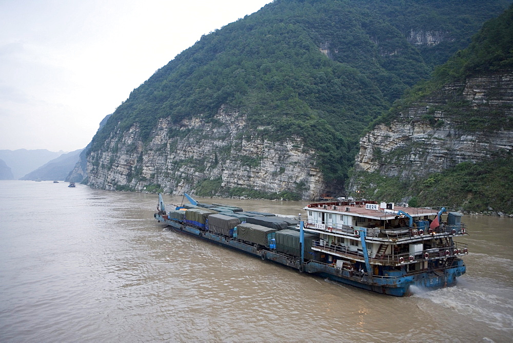 Yangtze Freighter, Yangtze River, Near Yichang, China