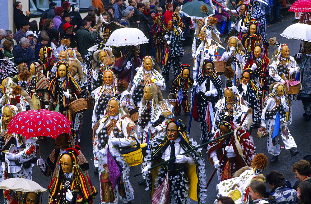 Europe, Germany, Baden-Wuerttemberg, Rottweil, Narrensprung in Rottweil