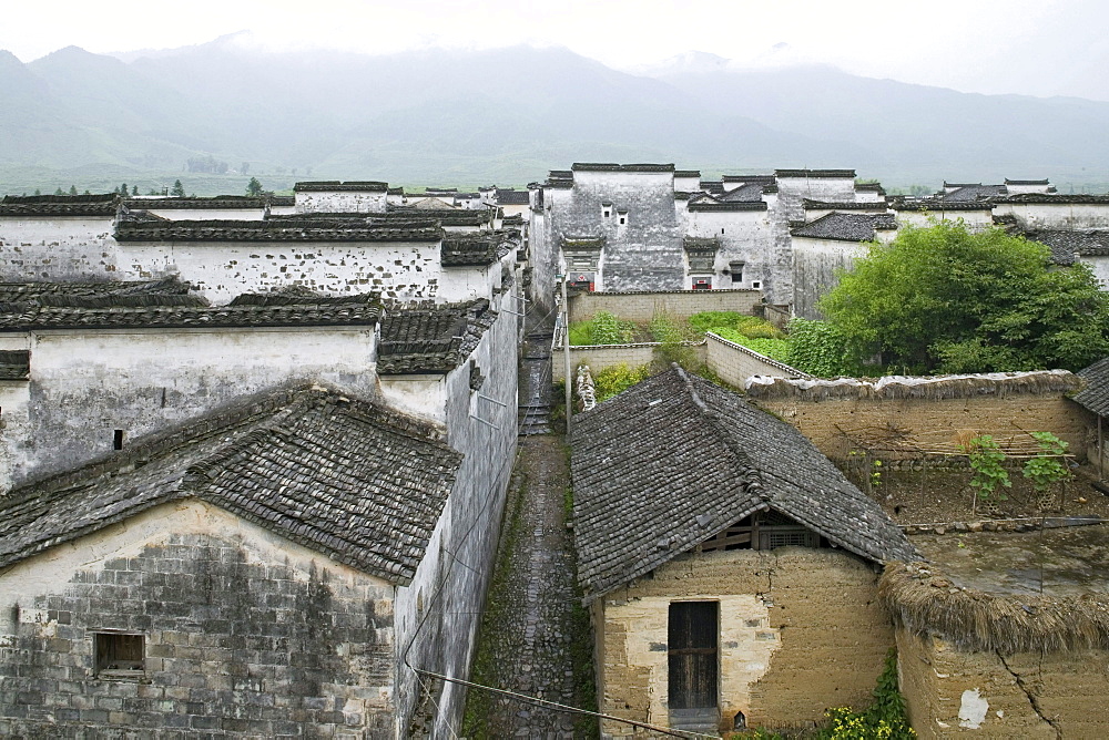 Traditional houses at the village Nanping, Huangshan, China, Asia