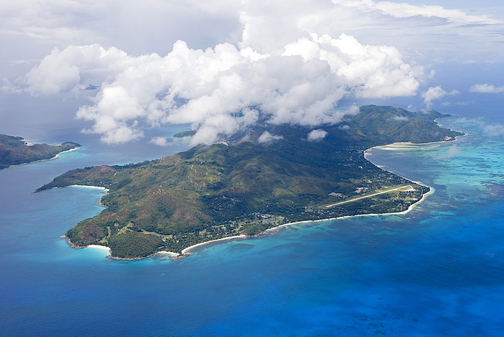 Aerial Photo of Praslin Island, Praslin Island, Seychelles