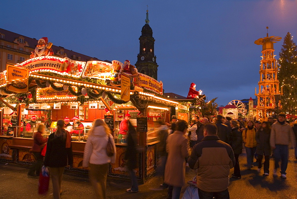 Christmas market, Dresden, Saxony, Germany