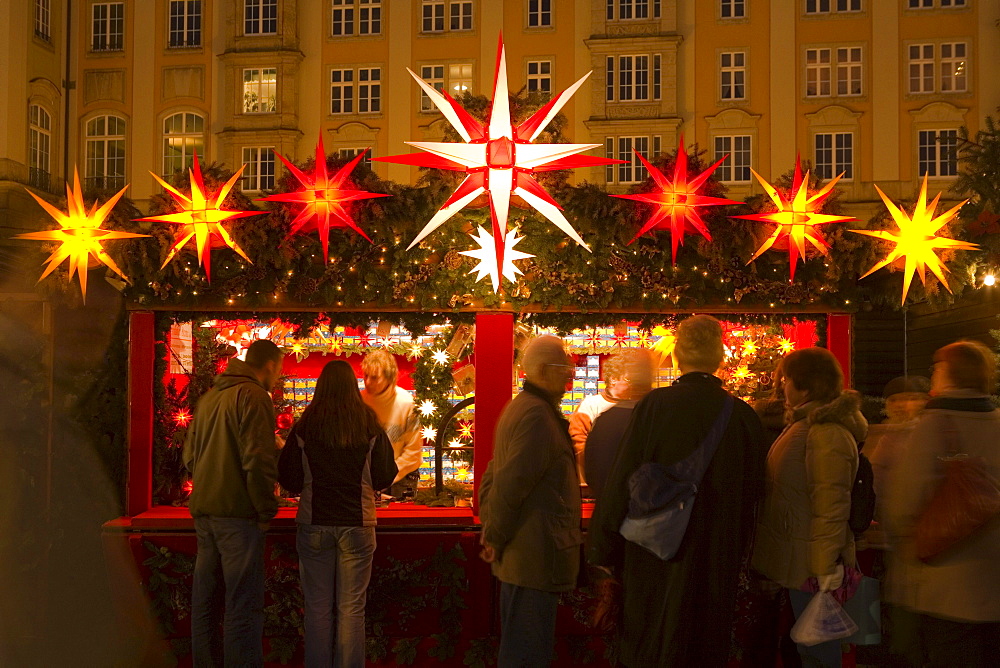 Christmas market, Dresden, Saxony, Germany