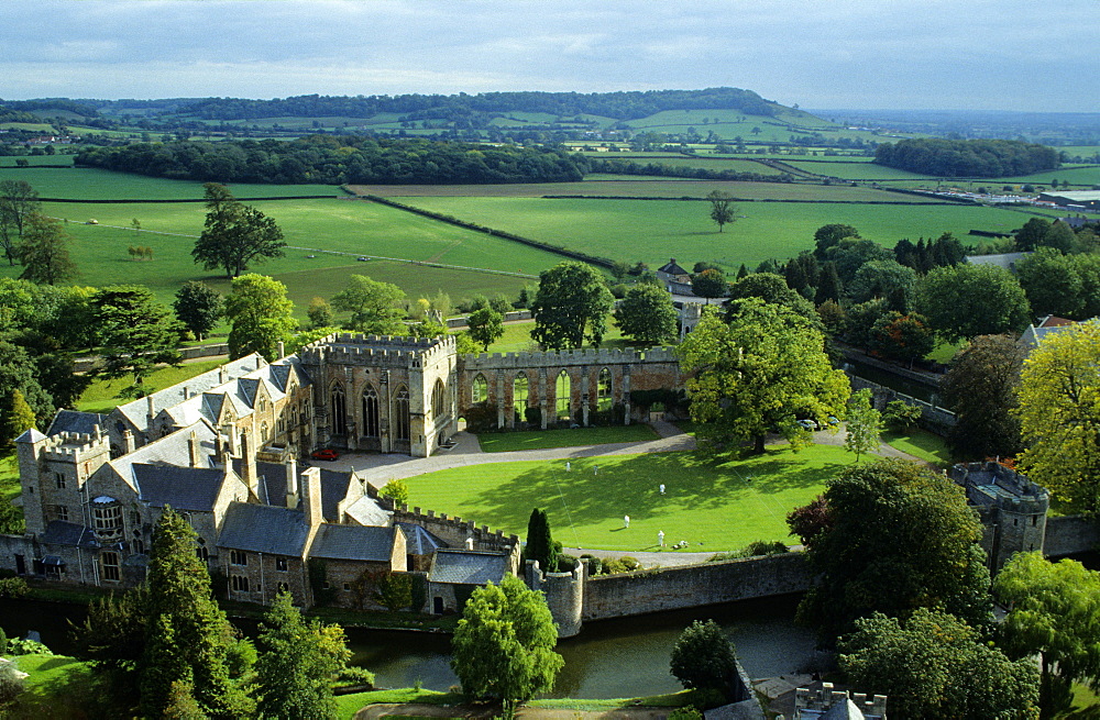 Europe, Great Britain, England, Somerset, Wells, bishops palace