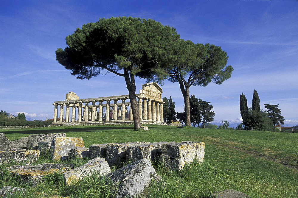 Temple of Ceres, Paestum, Campania, Italy, Europe00061470