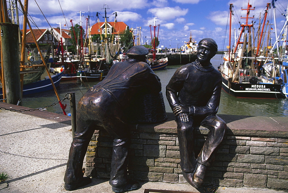 Fishing Harbour, Neuharlingersiel, East Frisia, Germany