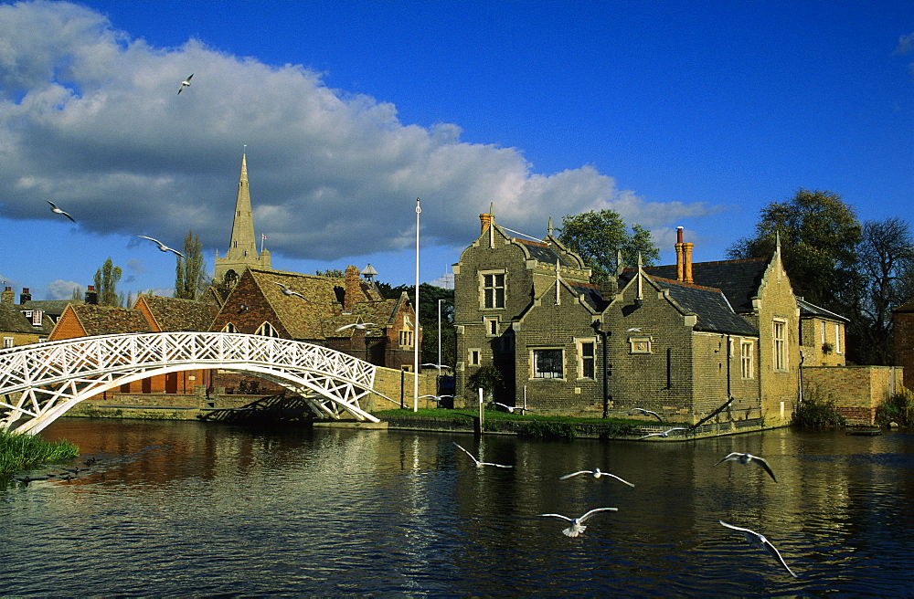 Europe, Great Britain, England, Cambridgeshire, Godmanchester, Chinese Chippendale Bridge