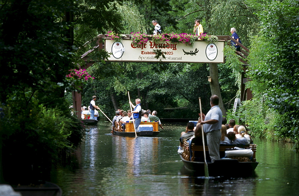 Boat trip in Oberspreewald Lehde, Brandenburg, Germany