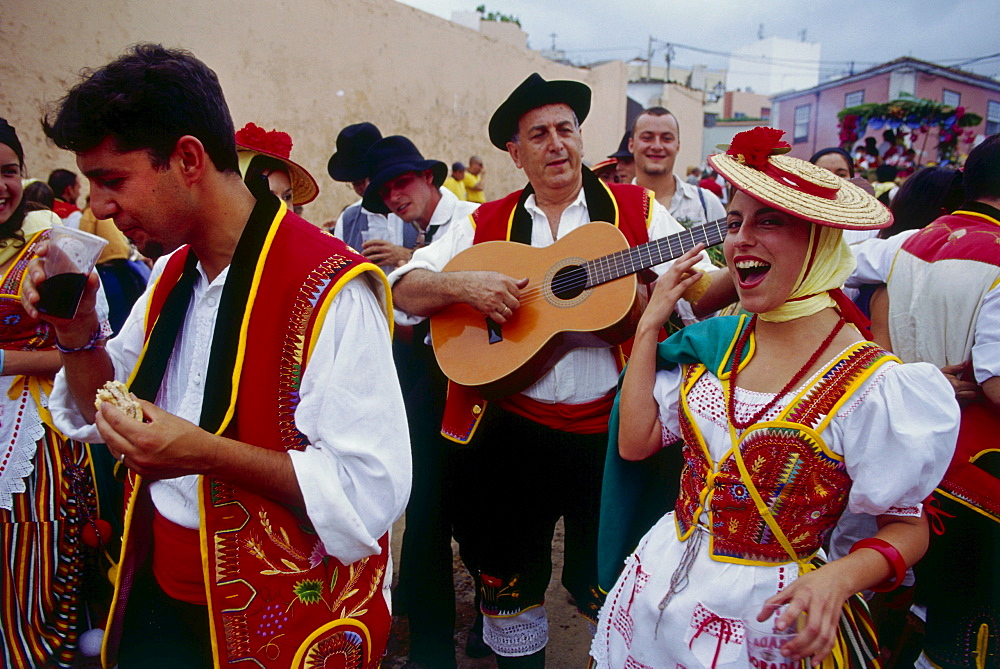 Costume celebration, RomeriÂ·, La Orotava, Tenerife, Canary Islands, Spain