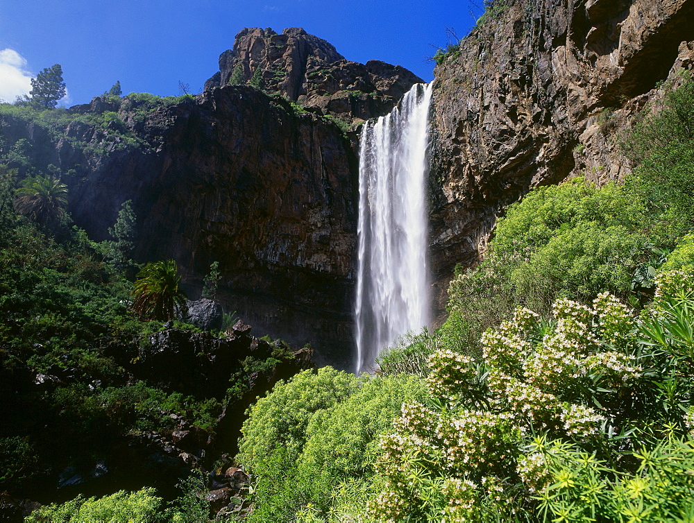 Waterfall Cascada de Soria, Soria, Gran Canaria, Canary Islands, Spain, Cascada de Soria