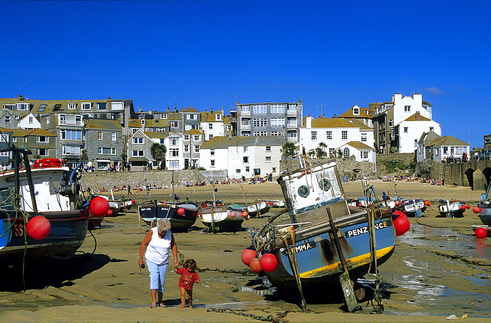 Europe, Great Britain, England, Cornwall, harbour in St. Ives