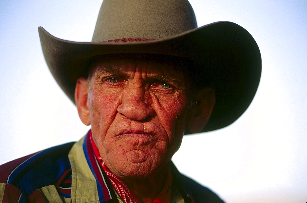 Verle L. Green, Cowboy on a ranch near Moab, Utah, USA