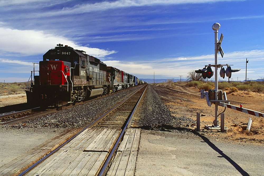 Freight train, New Mexico, USA