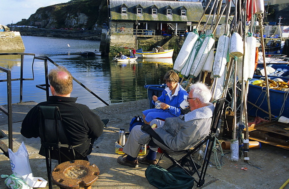 Europe, Great Britain, England, Cornwall, harbour in Mevagissey