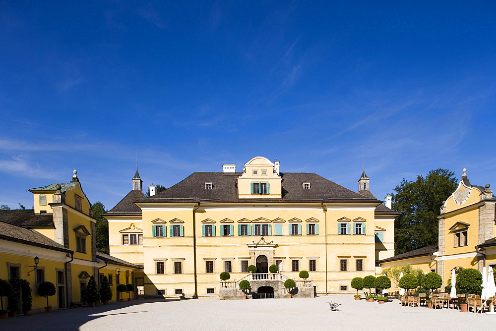 Hellbrunn Palace, oldest baroque palace site north of the Alps, Salzburg, Salzburg, Austria