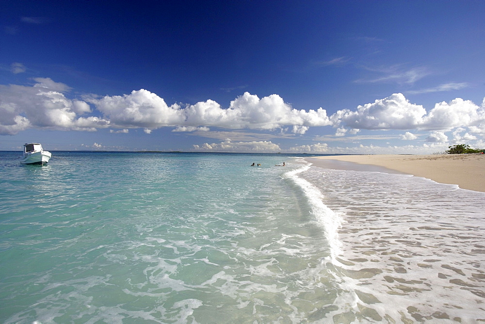 The small uninhabited island of Malinoa is situated one boat hour north of Tongatapu, Tonga, Oceania