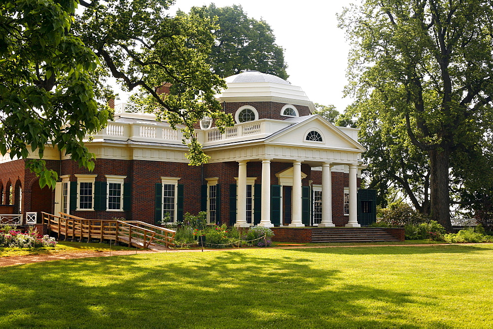 View at Thomas Jefferson's home, Monticello, Virginia, USA