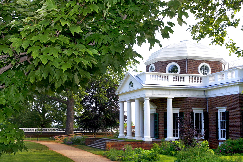 View at Thomas Jefferson's home, Monticello, Virginia, USA