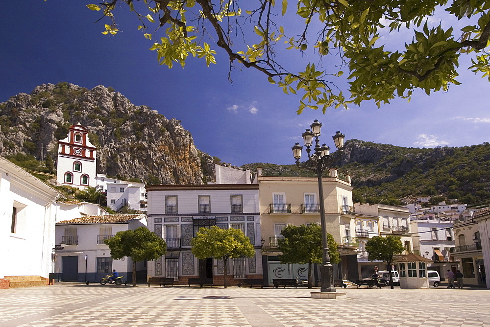 Spain Andalucia pueblo blanco Grazalema church
