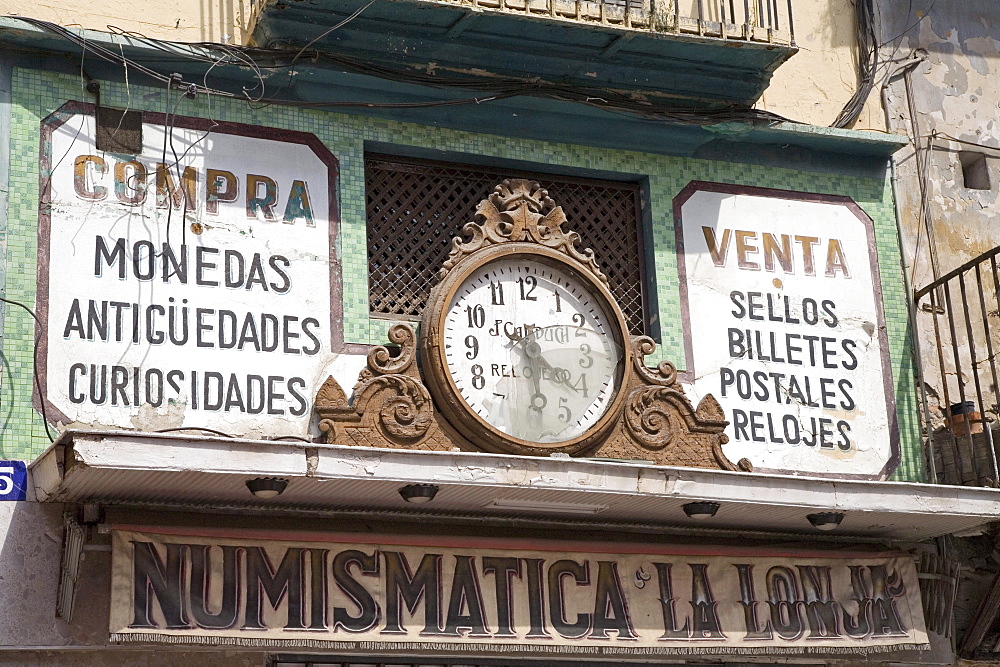 old shop front, Barrio del Carmen Valencia, Spain