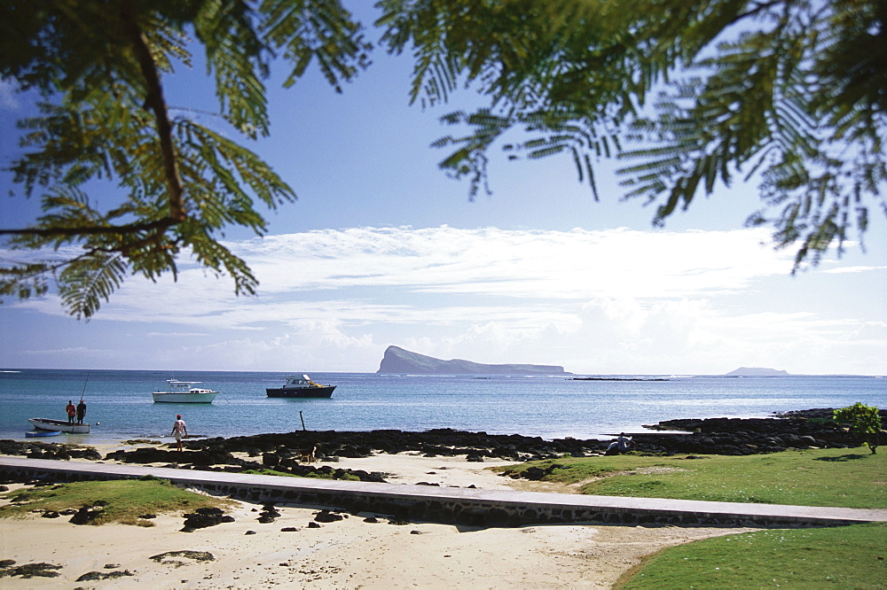 The coast, Cap Malheureux with beach and sea view, Holiday, Mauritius, Africa