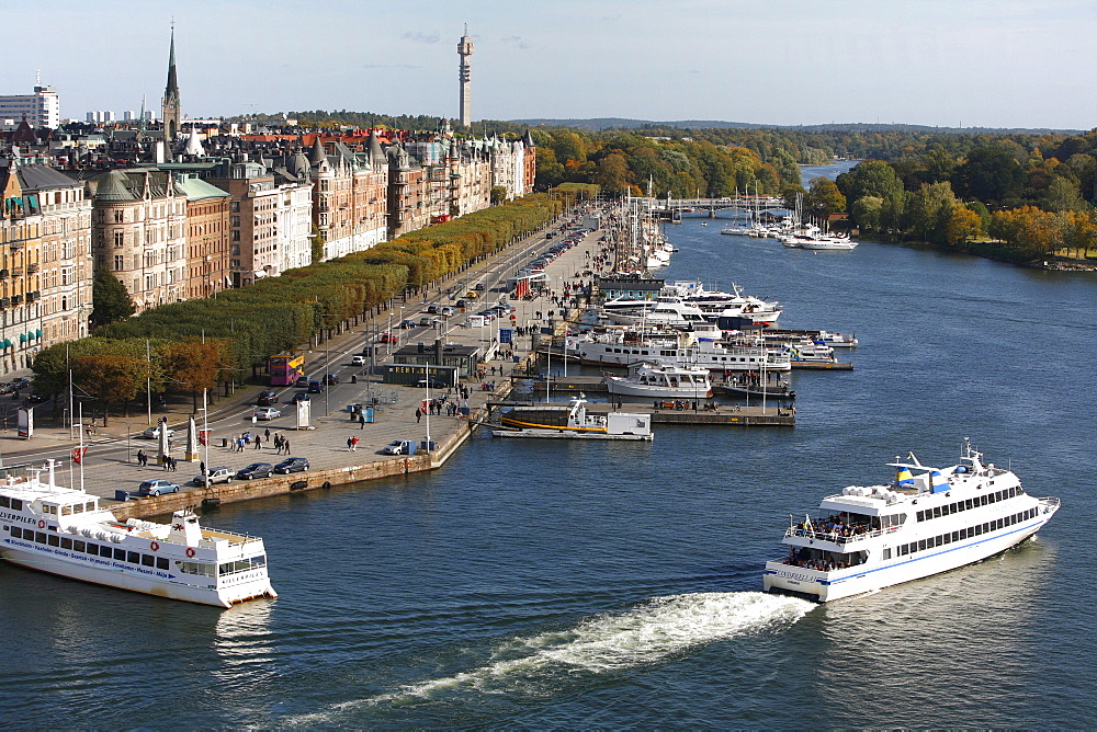 Harbour view, Strandvaegen, Oestermalm, Stockholm, Sweden