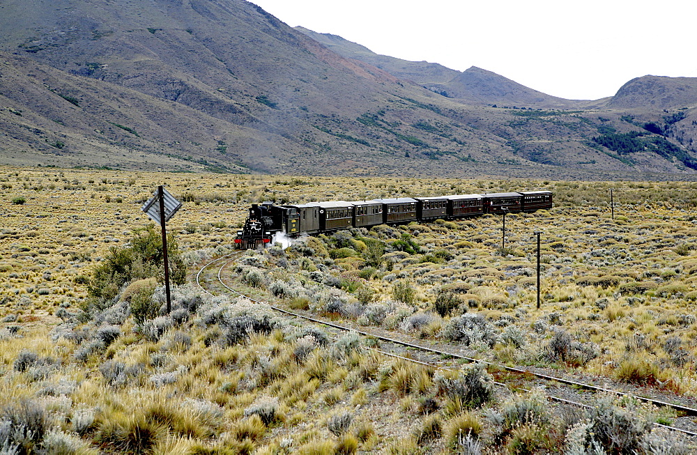 The Old Patagonia Express outside Esquel, Patagonia, Argentina, South America