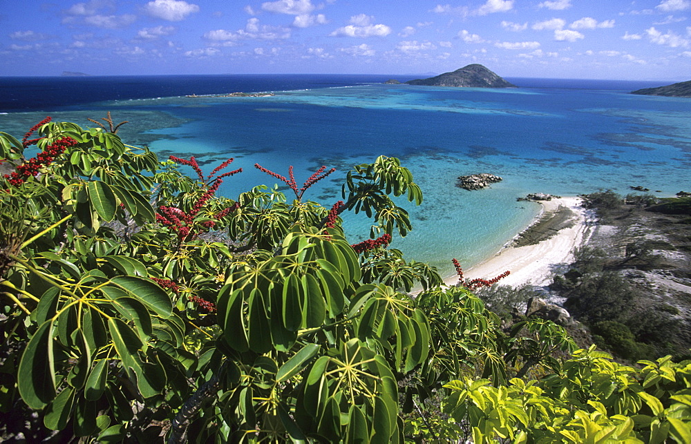 View over the Blue Lagoon, Lizard Island, Great Barrier Reef, Australia