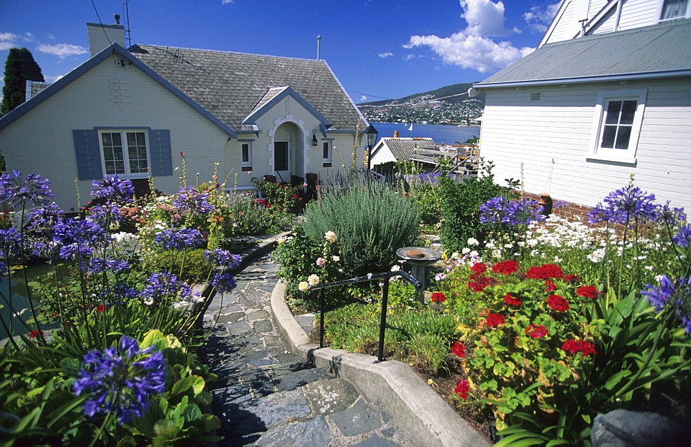 The historic suburb of Battery Point, Hobart, Tasmania, Australia