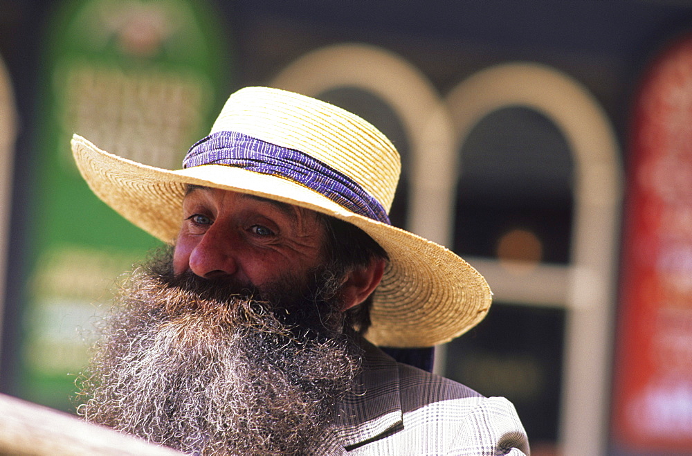 Ballerat, Character in Souvereign Hill, the replica of an old gold mining town, Victoria, Australien