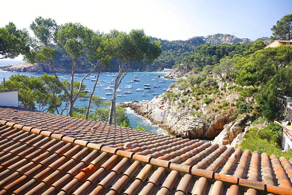 Rooftop, Aiguablava, Costa Brava, Catalonia, Spain