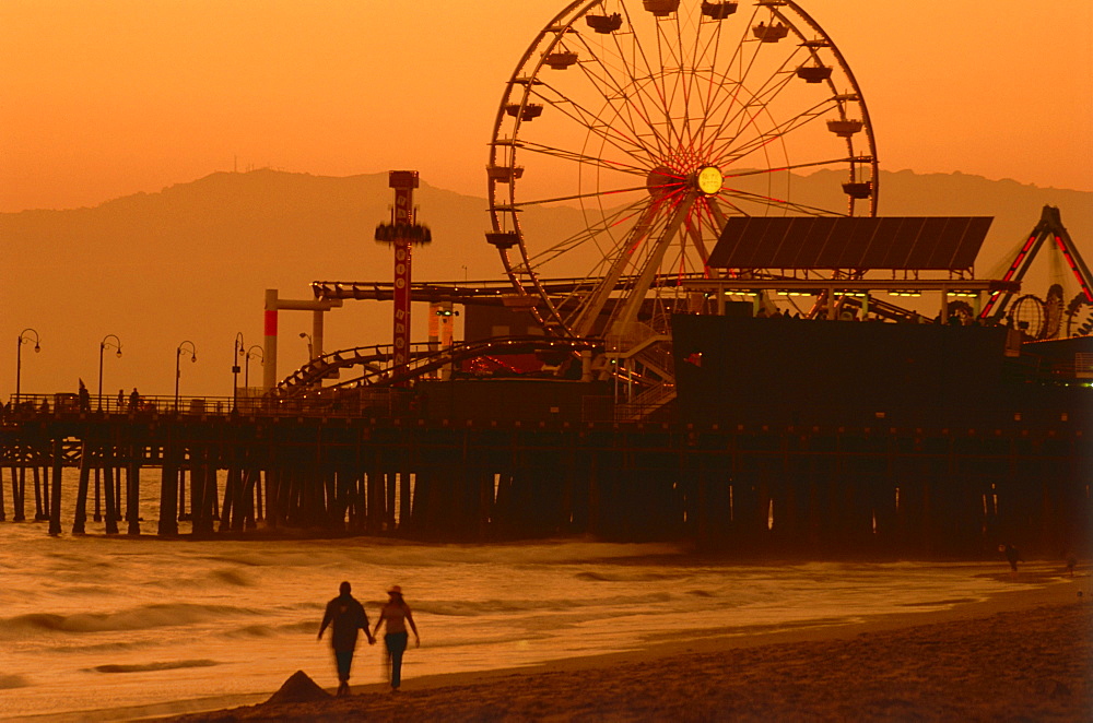 Santa Monica Beach, Santa Monica, L.A., Los Angeles, California, USA