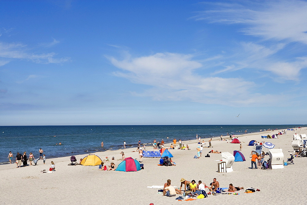 Beach, Prerow, Fischland, Darss, Zingst, Baltic Sea, Mecklenburg-Western Pomerania, Germany