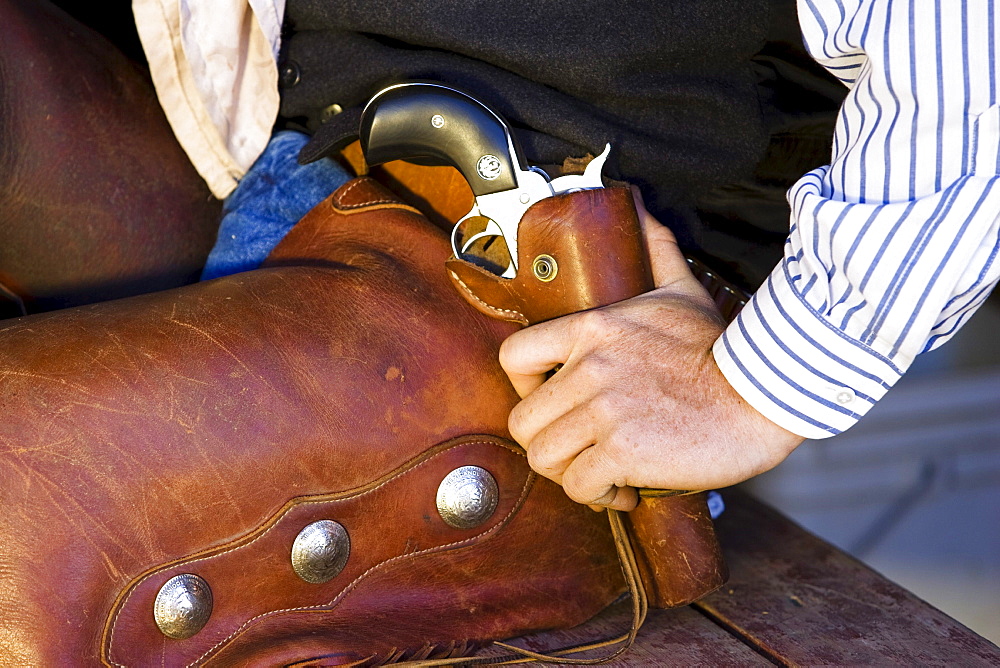 cowboy with colt, wildwest, Oregon, USA