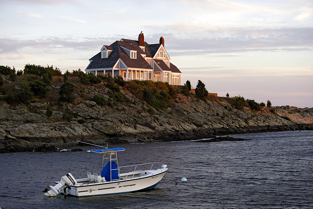 Exclusive homes on Ocean Drive in Newport, Rhode Island, United States of Ameica, USA