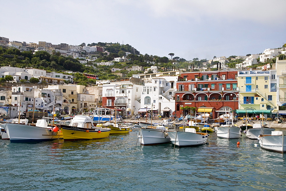 Marina Grande and Colorful Houses, Isola d'Capri Island, Capri, Campania, Italy