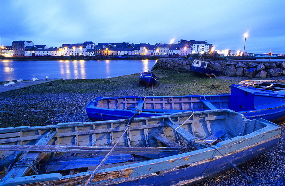 Fishing boats in the harbour, Galway, Co. Galway, Ireland, Europe