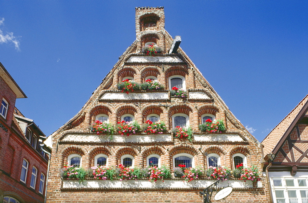 House in the old town, Lueneburg, Lower Saxony, Germany