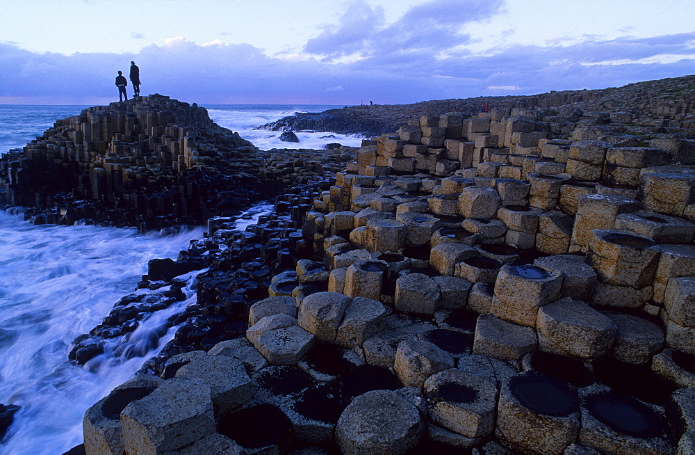 Giant's Causeway, Basalt Columns at the coastline, County Antrim, Ireland, Europe