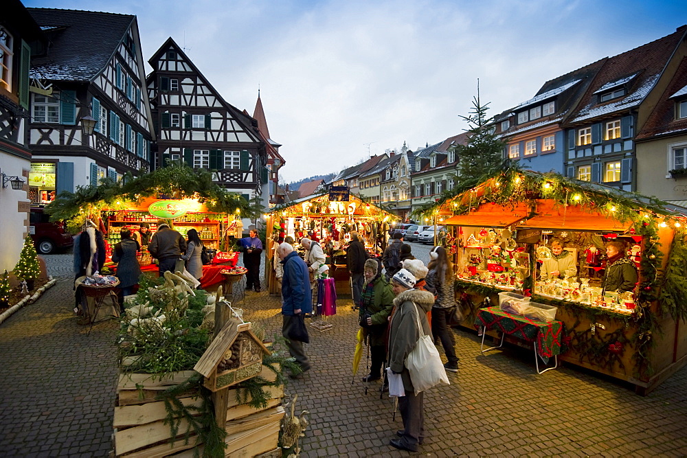 Christmas market, Gengenbach, Black Forest, Baden-Wuerttemberg, Germany