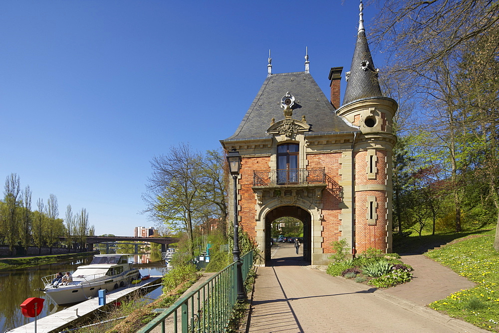 Casino at Sarreguemines, Saargemuend, Lothringen, France, Europe