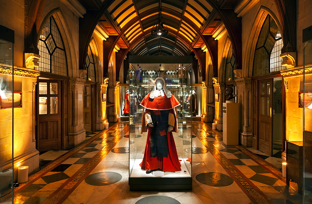 Museum of Legal Robes and Wigs, Royal Courts of Justice, London, England, Great Britain