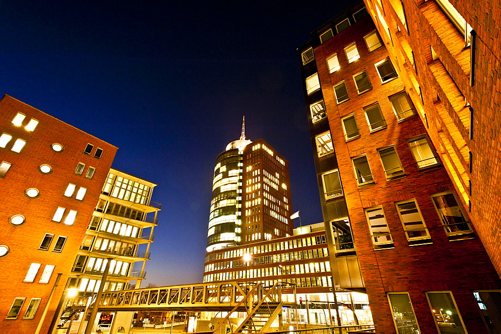 Kehrwiederspitz, modern architecture, Harbour, Hamburg, Germany