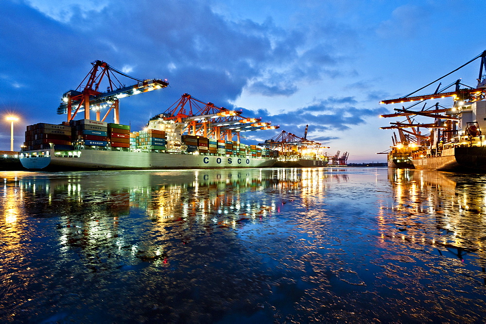 Eurokai Container Terminal, port of Hamburg, Germany