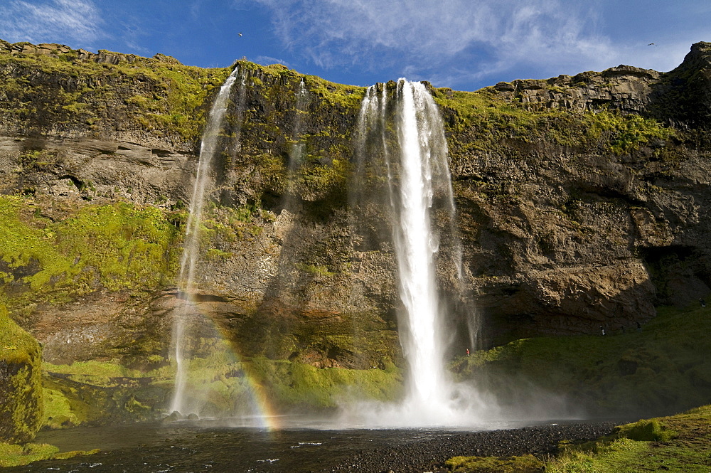 Waterfall, Seljalandsfoss, Iceland, Scandinavia, Europe